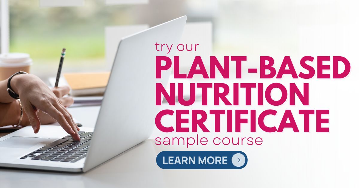 Plant-Based Nutrition Certificate sample course