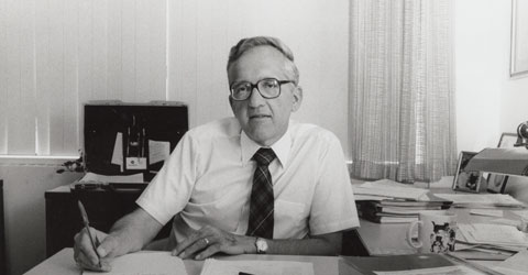 T. Colin Campbell at his desk